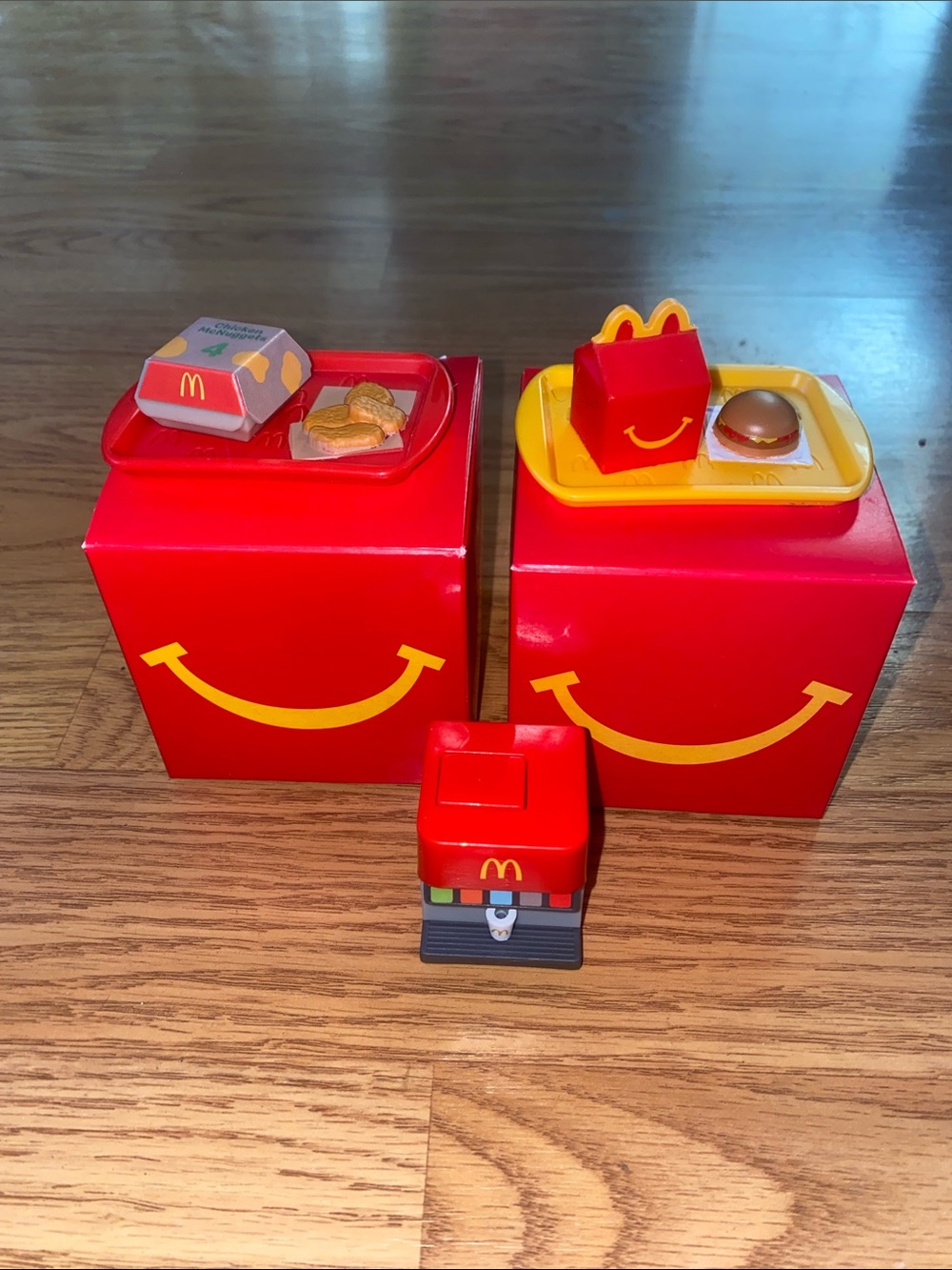 Lil McDonald's Happy Meal Toy Playset with Mini Food Accessories bundle of 3